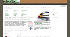 Desktop Screenshot of learntitle.net