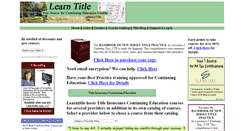Desktop Screenshot of learntitle.com