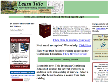 Tablet Screenshot of learntitle.com